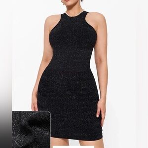 Popilush gorgeous dress, shimmery stretchy shapewear size large new in bag